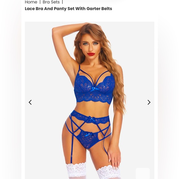 avidlove Other - ✨SET-NEW💙 Blue with bow&diamond SET NEVER USED NWT brand*Avidlove*